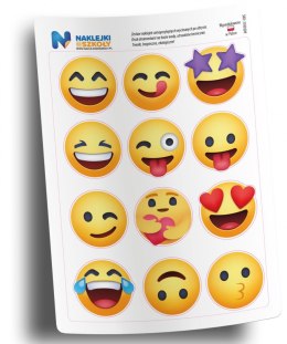 Naklejki z emotikonami - zestaw 12 sztuk