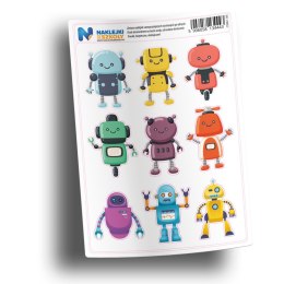 Naklejki z robotami - zestaw 9 sztuk