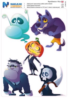 Naprasowanki Halloween - zestaw 5 sztuk