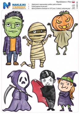 Naprasowanki Halloween - zestaw 6 sztuk