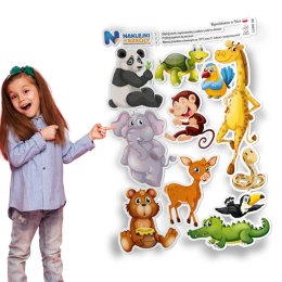 Naprasowanki dzikimi zwierzętami - zestaw 11 sztuk