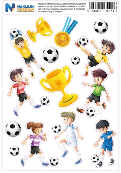 Naprasowanki futbol, piłka nożna - zestaw 15 sztuk Naprasowanki futbol, piłka nożna - zestaw 15 sztuk