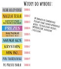 Naprasowanki imienne, imienniki - 48 sztuk