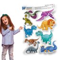 Naprasowanki z dinozaurami - zestaw 9 sztuk