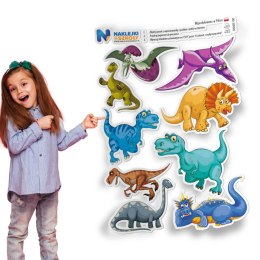 Naprasowanki z dinozaurami - zestaw 9 sztuk