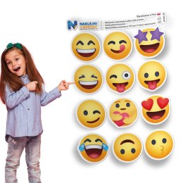 Naprasowanki z emotikonami - zestaw 12 sztuk