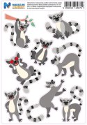 Naprasowanki z lemurami - zestaw 8 sztuk