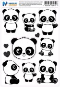 Naprasowanki z misiem panda - zestaw 11 sztuk