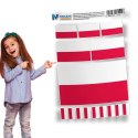 Naprasowanki z polską flagą - zestaw 15 sztuk