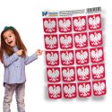 Naprasowanki z polskim godłem - zestaw 20 sztuk