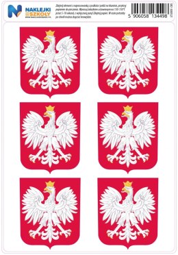 Naprasowanki z polskim godłem - zestaw 6 sztuk