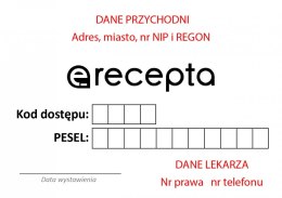 Potwierdzenie wydania e-recepty - druk