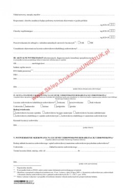 Skierowanie na leczenie uzdrowiskowe/rehabilitację - druk