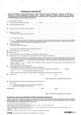 Świadectwo zdrowia dla świń na obszarze ochronnym A4