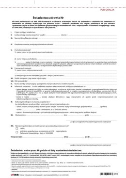 Świadectwo zdrowia dla świń na obszarze ochronnym A4