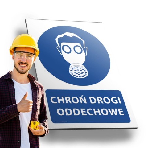 Tablica 20x30 cm CHROŃ DROGI ODDECHOWE Tablica 20x30 cm CHROŃ DROGI ODDECHOWE