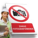 Tablica 20x30 cm ZAKAZ FOTOGRAFOWANIA