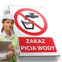Tablica 20x30 cm ZAKAZ PICIA WODY