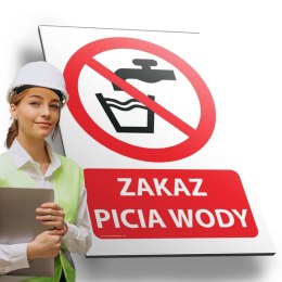 Tablica 20x30 cm ZAKAZ PICIA WODY