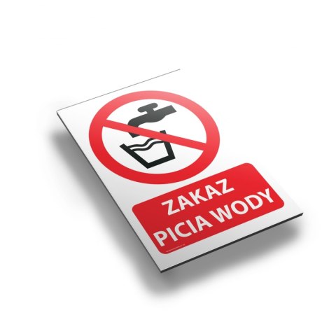 Tablica 20x30 cm ZAKAZ PICIA WODY Tablica 20x30 cm ZAKAZ PICIA WODY