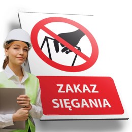 Tablica PVC 20x30 cm ZAKAZ SIĘGANIA