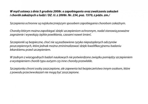 Wezwanie na szczepienie dziecka - druk Wezwanie na szczepienie dziecka - druk