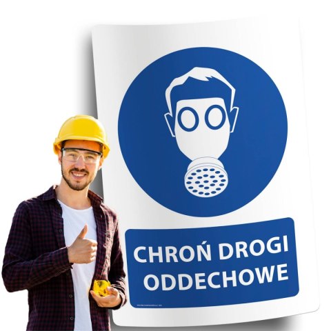 Naklejka 20x30 cm CHROŃ DROGI ODDECHOWE Naklejka 20x30 cm CHROŃ DROGI ODDECHOWE