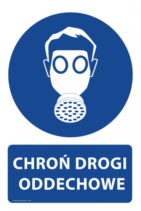 Naklejka 20x30 cm CHROŃ DROGI ODDECHOWE Naklejka 20x30 cm CHROŃ DROGI ODDECHOWE