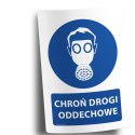 Naklejka 20x30 cm CHROŃ DROGI ODDECHOWE