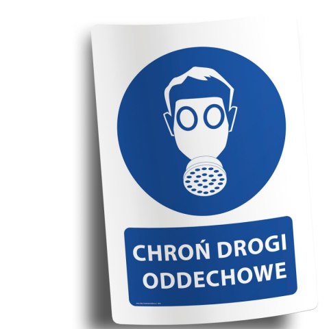 Naklejka 20x30 cm CHROŃ DROGI ODDECHOWE Naklejka 20x30 cm CHROŃ DROGI ODDECHOWE