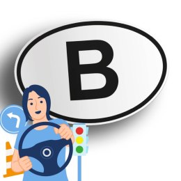 Naklejka na samochód Belgia - B