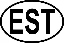 Naklejka na samochód Estonia - EST