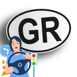 Naklejka na samochód Grecja - GR