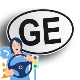 Naklejka na samochód Gruzja - GE
