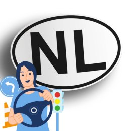 Naklejka na samochód Holandia - NL