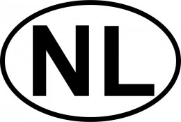 Naklejka na samochód Holandia - NL