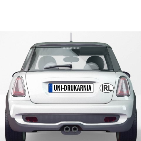 Naklejka na samochód Irlandia - IRL Naklejka na samochód Irlandia - IRL