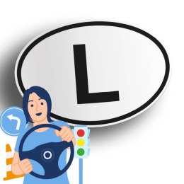 Naklejka na samochód Luxemburg - L
