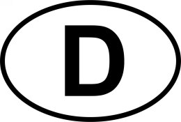 Naklejka na samochód Niemcy - D