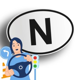 Naklejka na samochód Norwegia - N