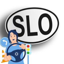 Naklejka na samochód Słowenia - SLO