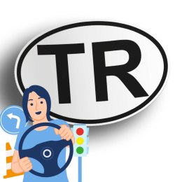 Naklejka na samochód Turcja - TR