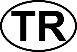 Naklejka na samochód Turcja - TR