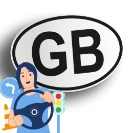 Naklejka na samochód Wielka Brytania - GB
