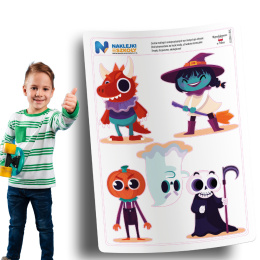 Naklejki Halloween - zestaw 5 sztuk