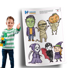 Naklejki Halloween - zestaw 6 sztuk