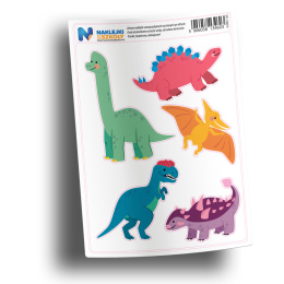 Naklejki Dinozaury zestaw 5 sztuk