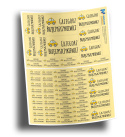 Naklejki imienne, imiennik - 64 sztuki