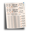 Naklejki imienne, imiennik - 64 sztuki