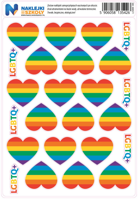 Naklejki LGBTQ zestaw 24 sztuk Naklejki LGBTQ zestaw 24 sztuk